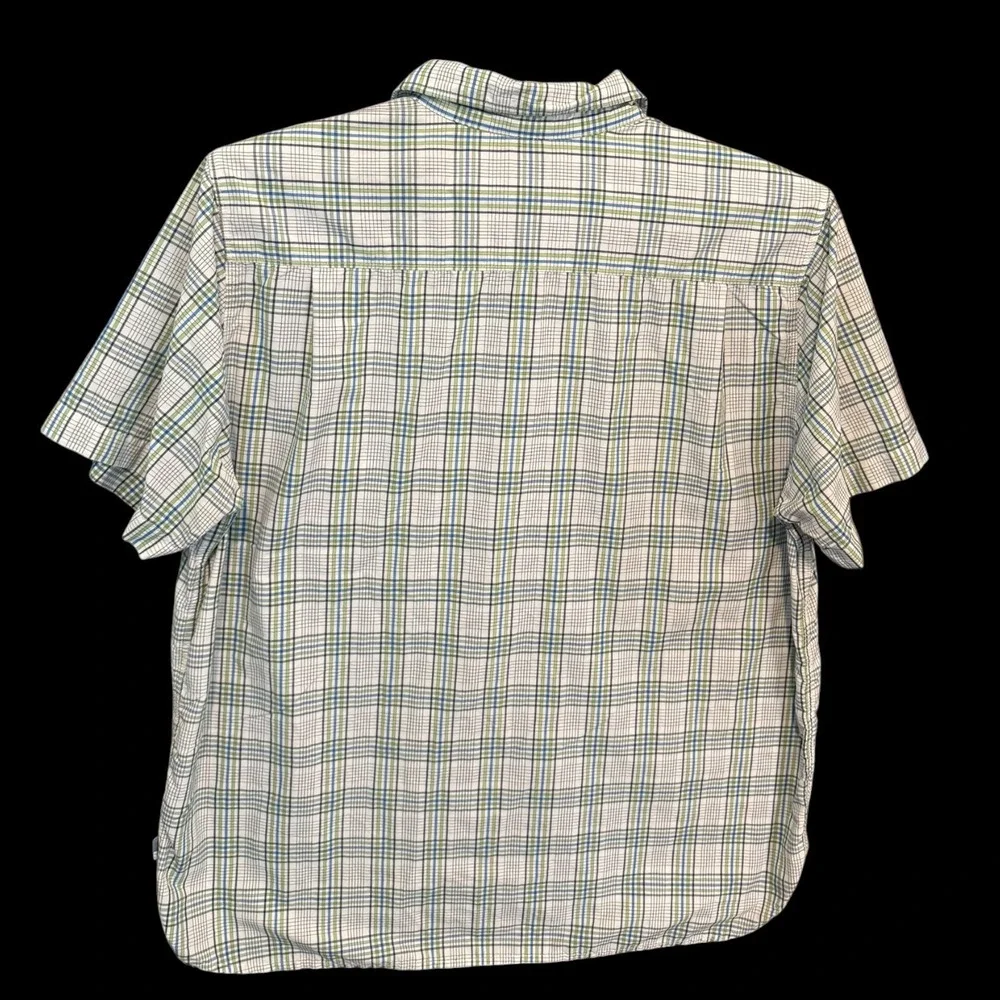 The North Face Mens Plaid Short Sleeve Button Down Hiking‎ Shirt XXL Fishing